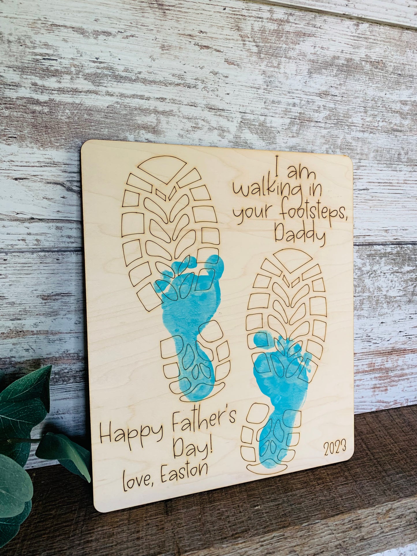 Walking In Your Footsteps - Father's Day Keepsake