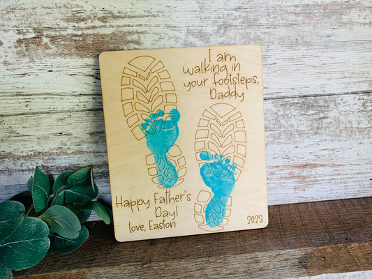 Walking In Your Footsteps - Father's Day Keepsake