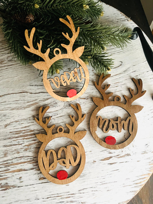 Deer Name Ornament