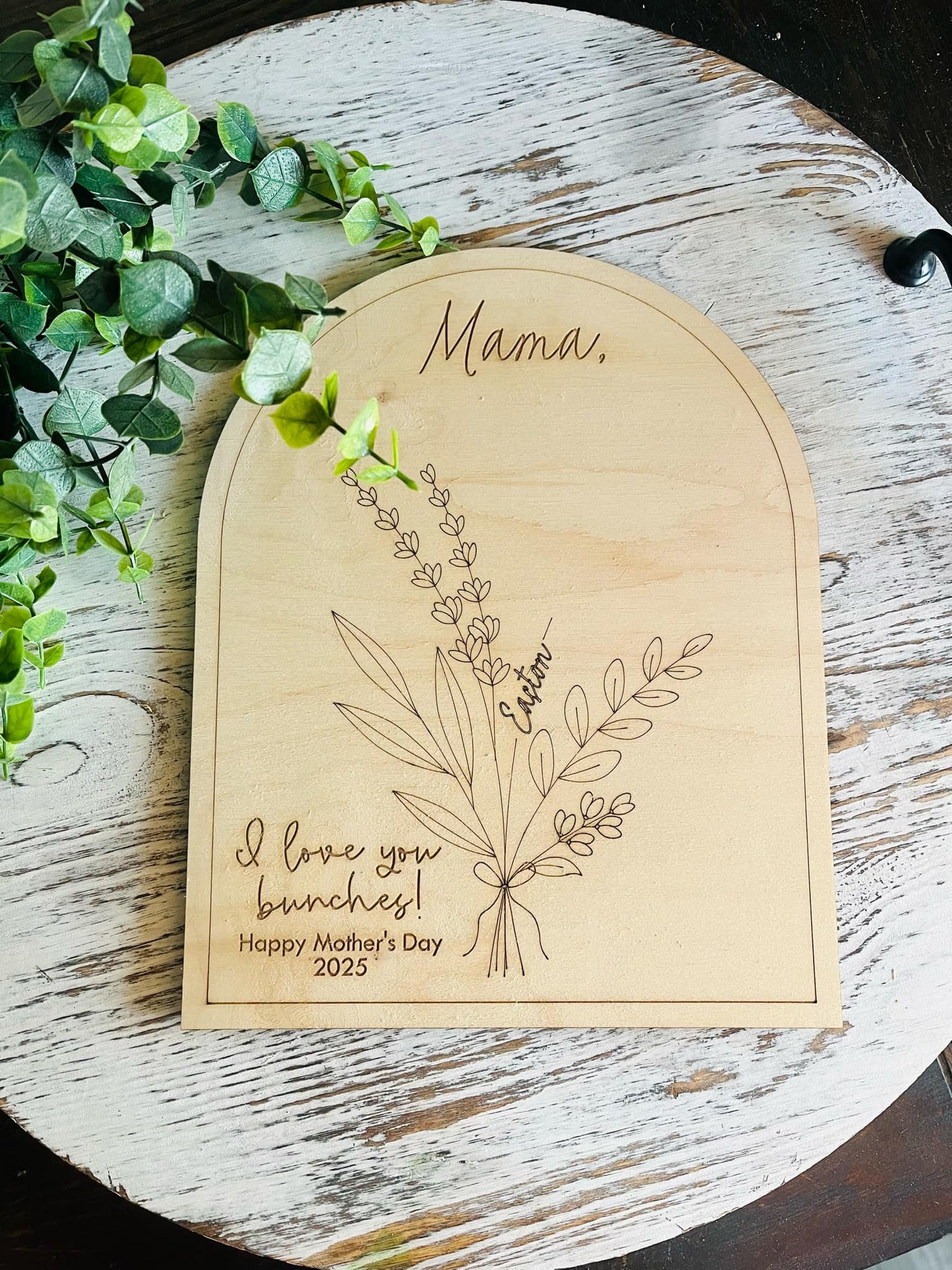 Flower Vase Handprint Keepsake