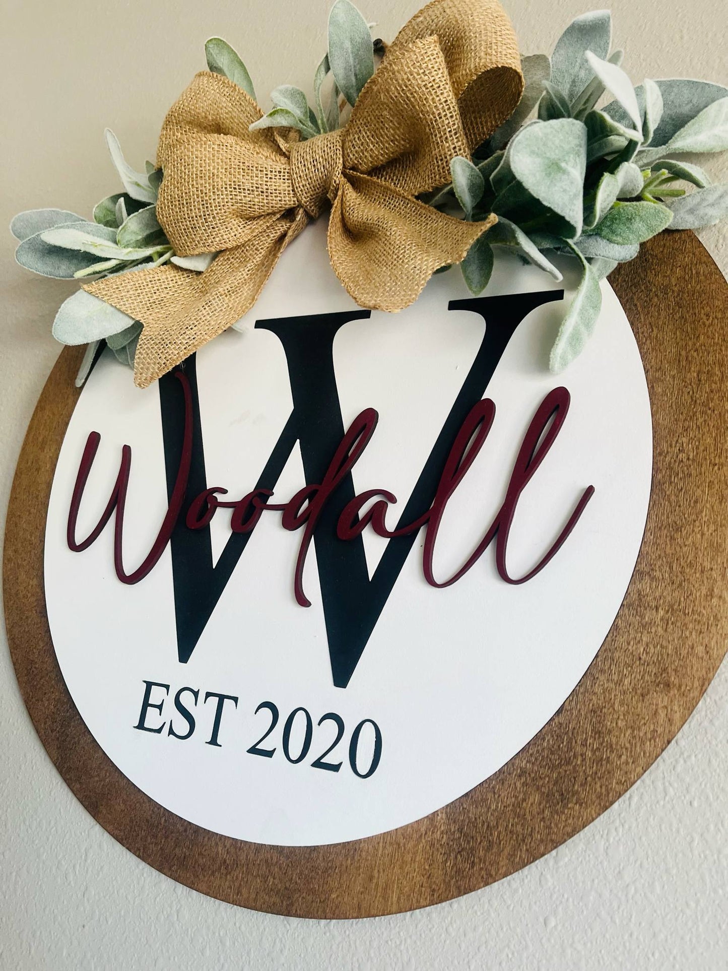 Custom Last Name Doorhanger